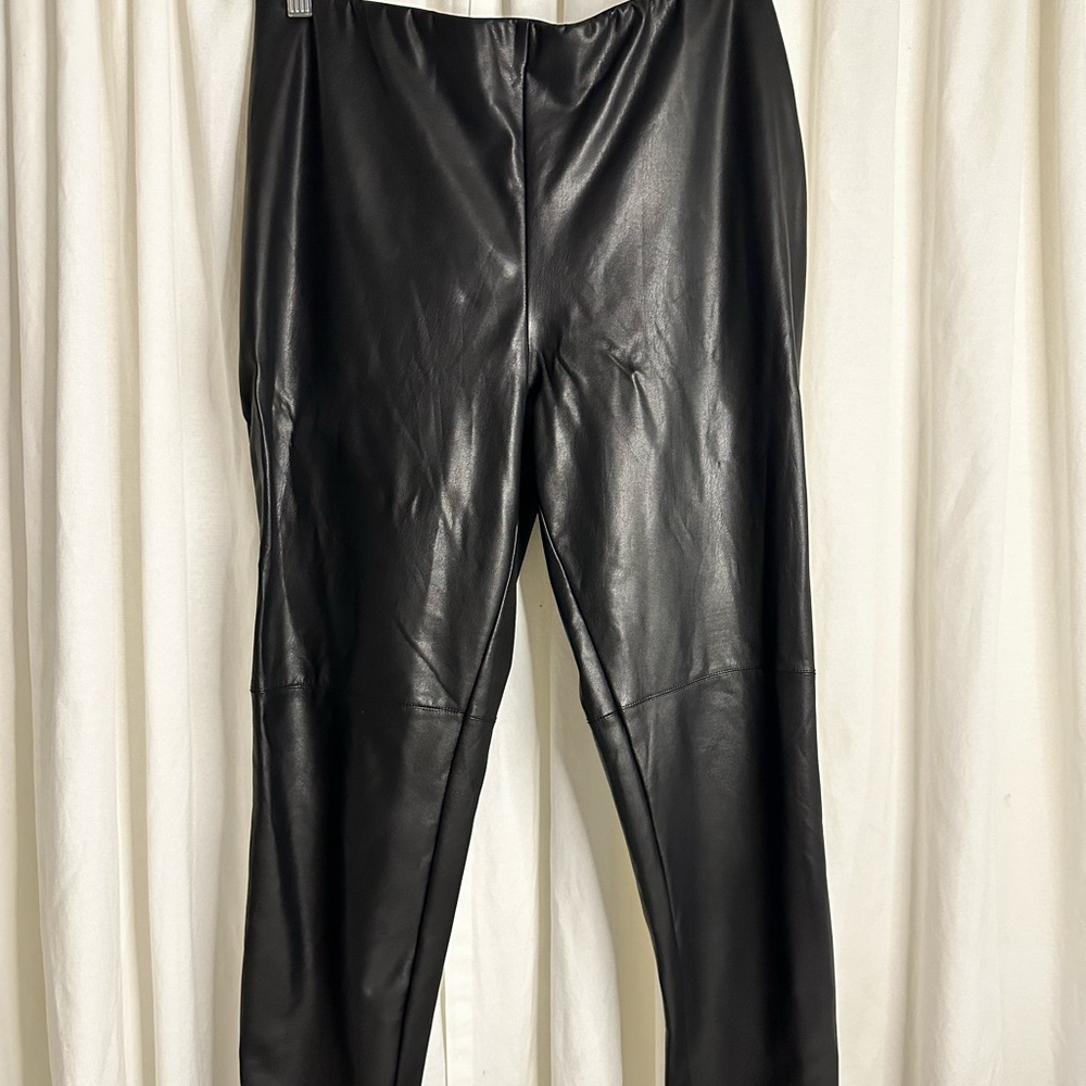 Faux Pleather light weight pants